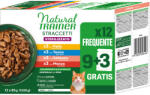 Natural Trainer 12x85g Natural Trainer Straccetti Adult Sterilised csíkok szószban nedves macskatáp - Vegyes csomag (4 változat)