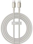 Baseus tungsten gold adatkábel, type-c - type-c, 100w, 5a, pd gyorstöltő, 200cm, törésgátló, arany (P10319800G21-01)