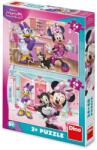 Dino Puzzle cu Minnie și Figaro, 24+48 de piese Puzzle
