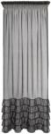 Eurofirany Függöny CARLI 140 x 250 cm Reneszánsz fodrokkal Eurofirany fekete (454042)