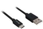 Sharkoon USB 2.0 A - USB C Adapter - black - 0.5m