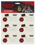 Stranger things Ученически етикети Stranger Things - Helfire Club, 18 броя (68146)
