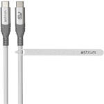 Astrum VerveMesh VMCC60 Type-C - Type-C szövetbevonatos adatkábel, 2.0M fehér