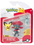  Figurine Pokémon set de 3 - Pichu, Machop, Weavile (PKW4083) Figurina