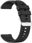  Okosóra szíj - Huawei Watch GT / GT2 / GT2 Pro (46 mm) / GT Runner 2 - fekete szilikon szíj (22 mm) - tokgalaxis