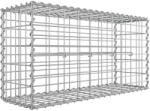 SONGMICS Gabion rács, galvanizált acél hálóval 100x50x30cm, Ezüst (GGB153)