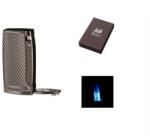 WinJet 3-as szúrólángos szivargyújtó beépített szivarfúróval - antracith színű (A-224112)