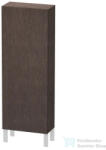 Duravit L-CUBE 132x50 cm-es, 1 ajtós félmagas szekrény láb nélkül, balos, sötét kefélt tölgy furnér LC1169L7272 (LC1169L7272)