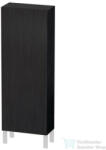 Duravit L-CUBE 132x50 cm-es, 1 ajtós félmagas szekrény láb nélkül, balos, matt fekete tölgy LC1169L1616 (LC1169L1616)