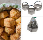 Báthory Pogácsaszaggató szögletes 3 db (CG93)