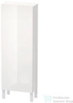 Duravit L-CUBE 132x50 cm-es, 1 ajtós félmagas szekrény láb nélkül, balos, fényes fehér LC1169L2222 (LC1169L2222)