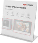 Hikvision DS-KIS702Y-D Bemutató fal DS-KIS702Y kétvezetékes IP video-kaputelefon szetthez