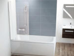 RAVAK CVS1-80 bal kádparaván fehér + transparent (7QL40100Z1) - csempebolt