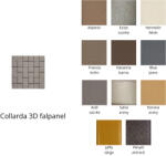 InnoWall Collarada 3D falpanel 60x60cm - többféle színben (Collarada)