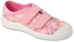 Befado 772Y TIM / Gyerek vászon tornacipő tépőzárral - virágok/világos rózsaszín 34 (772Y010-34)
