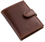 GreenDeed barna patentos álló bőr kártyatartó pbh2038/t