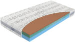 Materasso Memóriahabos matrac 200x200 - kétoldalas, kemény - Materasso Biogreen Copper H3
