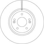 TRW Brzdový kotúč TRW DF6545S (DF6545S)