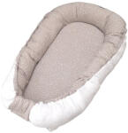 Wikids babafészek kókuszbetéttel - Fehér Wellsoft / Mogyi Pöttyös