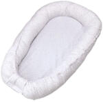 Wikids babafészek kókuszbetéttel - Fehér / Szürke apró csillagos