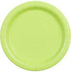  Világos zöld papír tányér, 18 cm átmérő, 6 darabos csomag (TPP90-102)