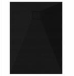  Zuhanytálca Téglalap Alakú 100x80 Kő Mintás 2, 6 CM Fekete Szifon (BRODZIK ST80100B)