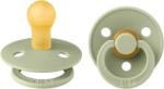 BIBS - Set 2 suzete Colour Latex, tetina rotunda, 0 luni +-Sage