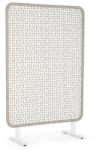 Bizzotto Paravan decorativ otel alb franghie gri Babilo 120x50x180h (0663965)