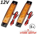 Paolo Диоден габарит с 6 led диода - 12v жълт (76048)
