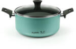 FLONAL Oala Flonal The Wall cu 2 manere si capac din sticla, 24 cm, antiaderent PB-Tech, pentru gaz/electric/vitroceramic