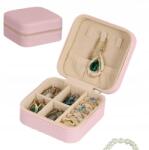 DIKOM Rózsaszín Utazó Rendszerező Dikom Ékszer Óra Doboz (DIKOM-SZKATUŁKA-RÓŻOWA)