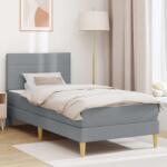 vidaXL Рамка за легло 90 x 190 cm Светлосиво (3414929)