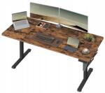 SONGMICS Elektromos téglalap alakú íróasztal Songmics 160 x 70 x 120 cm rusztikus tölgy (LSD136K01)