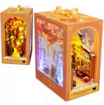  3D Puzzle Készlet Készíthető Könyvsarok Karácsonyi Miniatűr Ház Led-es Stresszoldóval (TT4TrwTRE3T3)