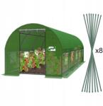 Chomik Kerti Alagút Fólia Üvegház 8m x 3m x 2m 6m2 5 Szegmens (TUN5620)