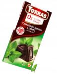 TORRAS Cukormentes csokoládé étcsokoládé mentával csokoládé Cukorbetegeknek keto (8410342003218)