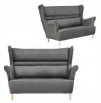  Zoja Skandináv Szárnyas Kanapé, Nem Átalakítható, Family Meble, Grafit