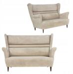  Zoja Skandináv Stílusú Karosszékes Kanapé, Nem Átalakítható, Family Furniture, Bézs Krém