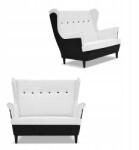  Ari Duo Skandináv Szárnyas Kanapé Family Furniture Fekete-Fehér