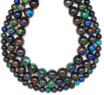  Azurit Malachit golyó 12mm - ékszerkészítő alapanyag (füzér)