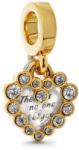 PANDORA 763765C01 Szikrázó szív dupla függő charm (Ag925/1000, 2, 3 g)