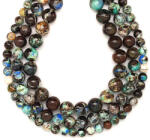  Barit natúr golyó 10mm - ékszerkészítő alapanyag (füzér)