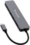 Verbatim 281190 Essentials USB-C Docking Station Grey, Portbővítő