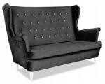  Diana Skandináv Szárnyas Kanapé, Nem Átalakítható Family Furniture Bársony