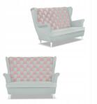  Carol Duo Skandináv Szárnyas Kanapé Family Furniture Szürke És Rózsaszín