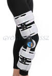 GM -K10 Térdrögzítő térdortézis állítható fekete SZÜRKE
