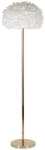  Toll slim állólámpa tollakkal arany/fehér ø 43x170 cm