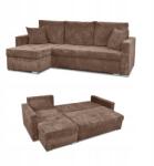  Bonito Sarokkanapé Ágy Funkcióval Családi Bútorok Barna Kordbársony