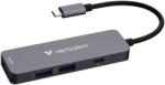 Verbatim 281181 Essentials USB-C Docking Station, Portbővítő