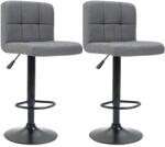 Timeless Tools Szövet Borítású Bárszék - 2 db, Világosszürke